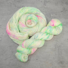 Load image into Gallery viewer, Opal - Hand Dyed Single Ply Fingering Weight 100% Superwash Merino Wool Yarn, White Pastel Multi Micro Speckles, 400 Yards (365 Meters)
